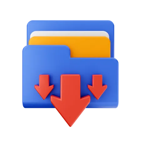 Downloading File  3D Icon