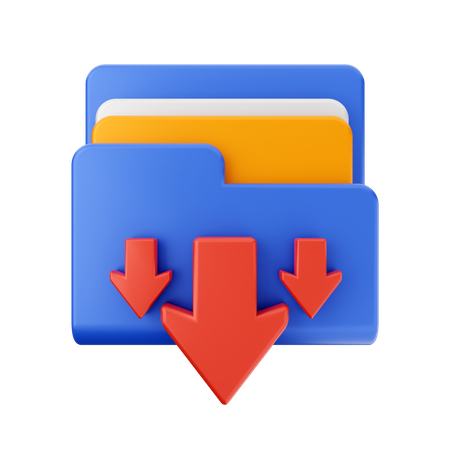 Downloading File  3D Icon