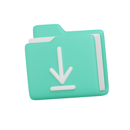 Downloads folder  3D Icon