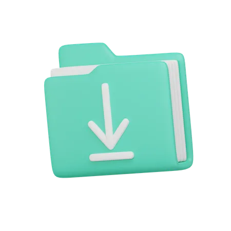 Downloads folder  3D Icon