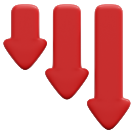 Downtrend  3D Icon