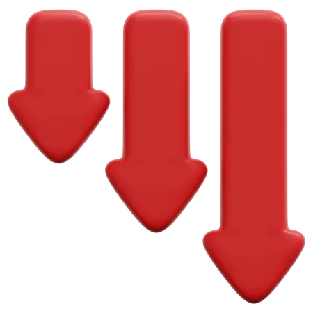 Downtrend  3D Icon