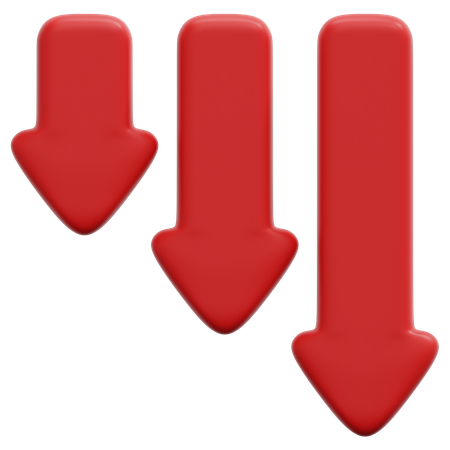 Downtrend  3D Icon