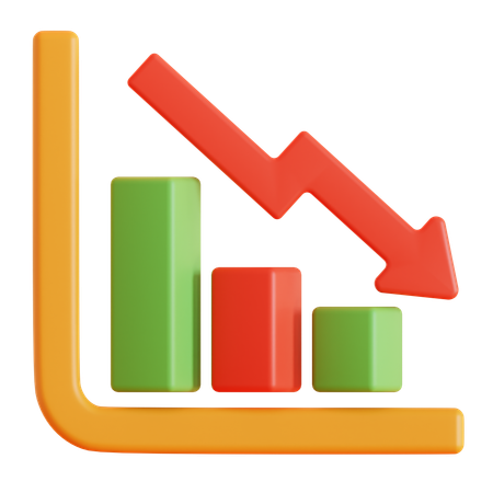 Downtrend  3D Icon