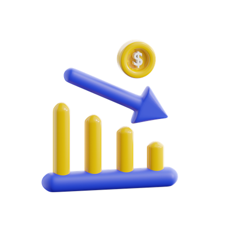 Downtrend  3D Icon
