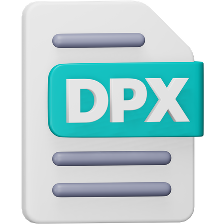 Dpx-Datei  3D Icon