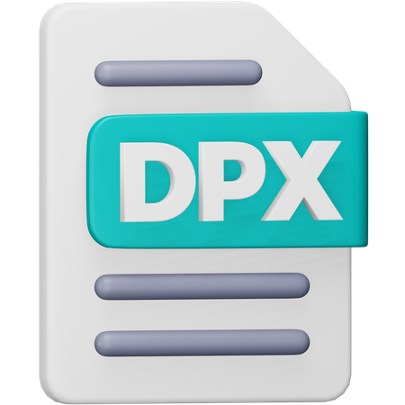 Dpx File  3D Icon