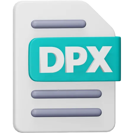 Dpx File  3D Icon