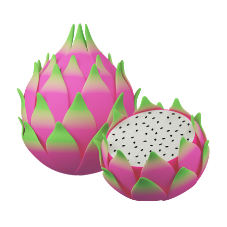 Drachenfrucht 3D-Symbol  3D Icon