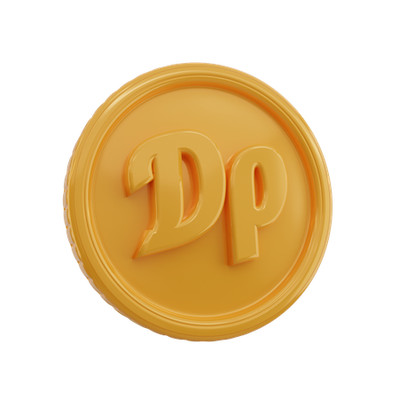Drachma Symbol Coin  3D Icon