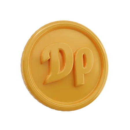 Moneda símbolo dracma  3D Icon