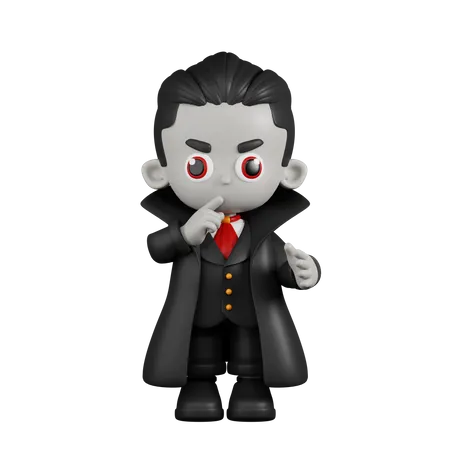 Dracula Vampire Calme  3D Illustration