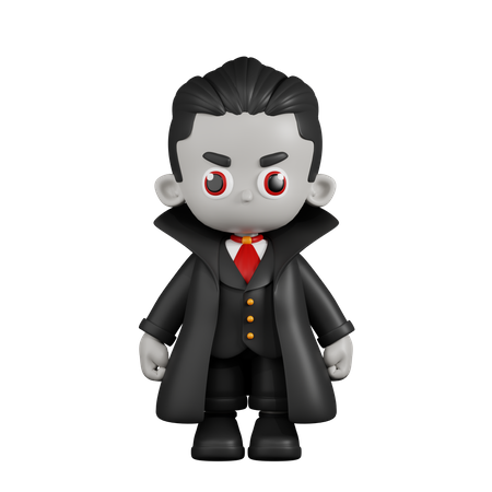 Dracula Vampire Debout  3D Illustration