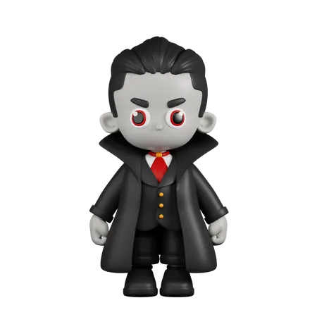 Dracula Vampire Debout  3D Illustration