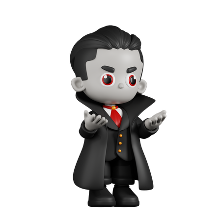 Dracula Vampire en colère  3D Illustration