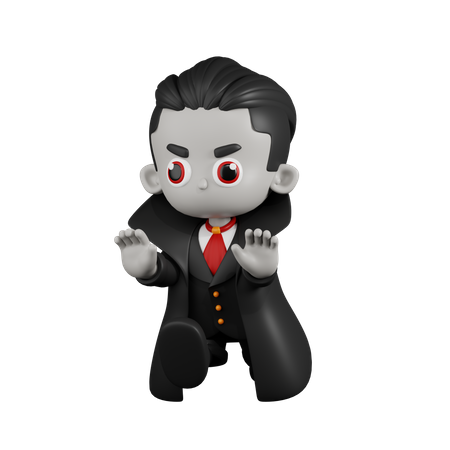 Dracula Vampire Étrange  3D Illustration