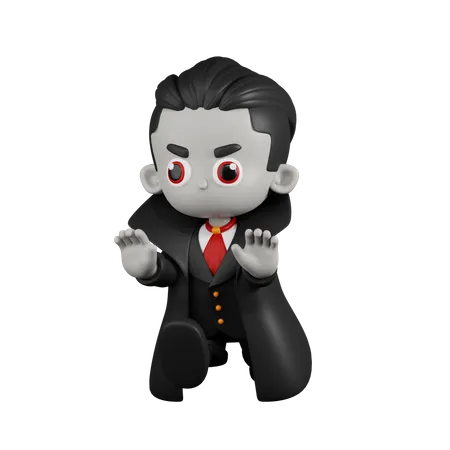 Dracula Vampire Étrange  3D Illustration