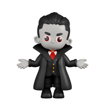 Dracula Vampire fait l'absence d'idée  3D Illustration
