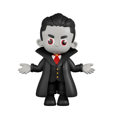 Dracula Vampire fait l'absence d'idée  3D Illustration