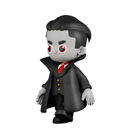 Dracula, vampire, marche  3D Illustration