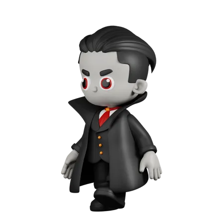 Dracula, vampire, marche  3D Illustration