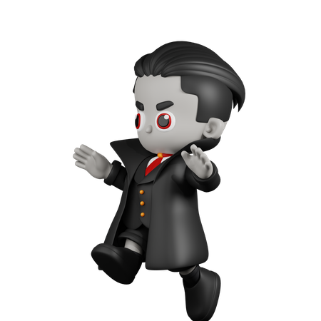 Dracula Vampire Sautant  3D Illustration