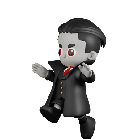 Dracula Vampire Sautant  3D Illustration