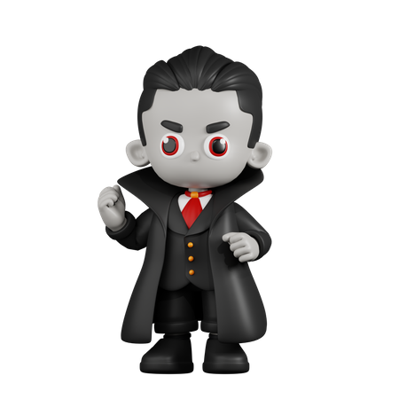 Drácula Vampiro Parabéns  3D Illustration