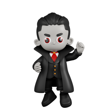 Drácula Vampiro Parabéns  3D Illustration