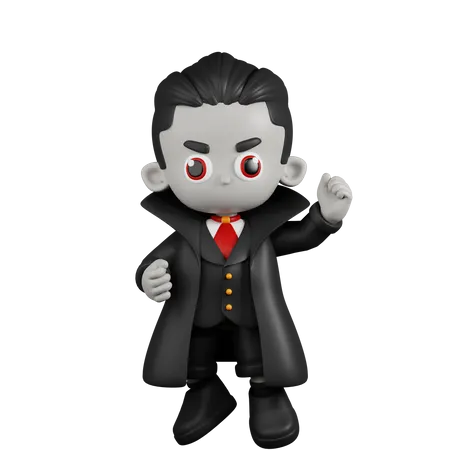 Drácula Vampiro Parabéns  3D Illustration