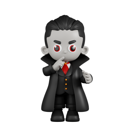 Drácula Vampiro Tranquilo  3D Illustration