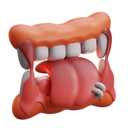 Draculas Teeth  3D Icon