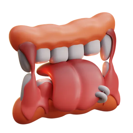 Draculas Teeth  3D Icon