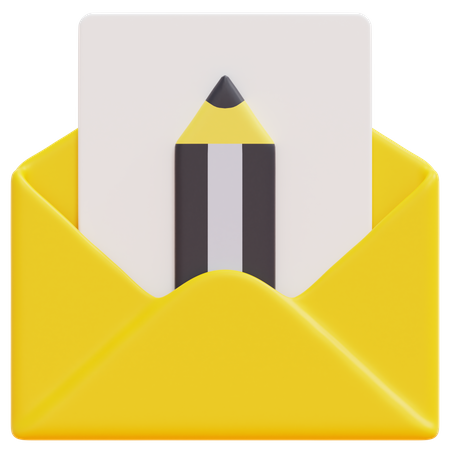 Draft Email  3D Icon