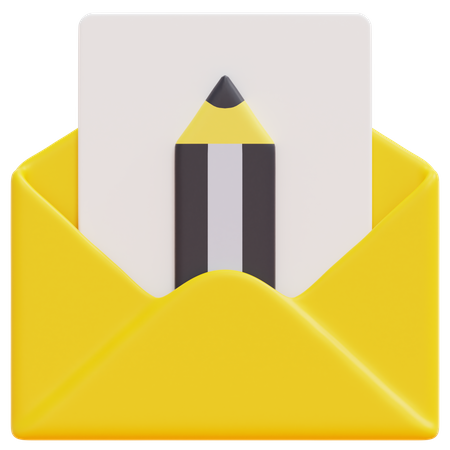 Draft Email  3D Icon