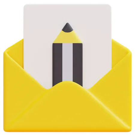 Draft Email  3D Icon