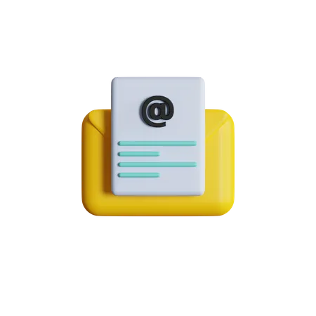 Draft Mail  3D Icon