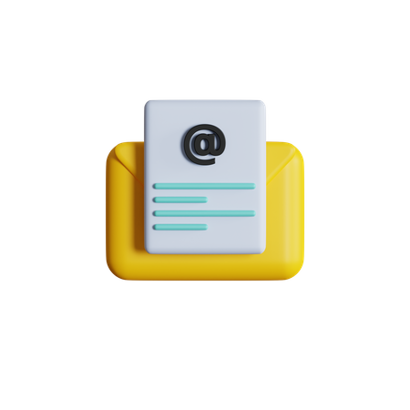 Draft Mail 3D Icon