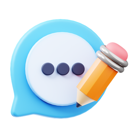 초안 메시지  3D Icon
