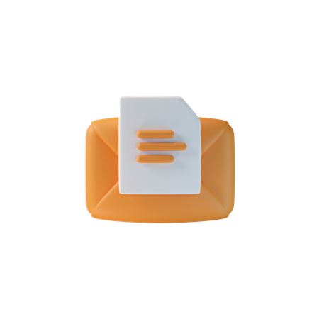 Draft Message  3D Icon