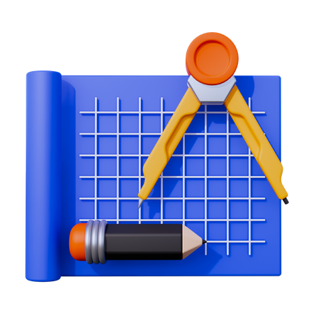 Drafting  3D Icon