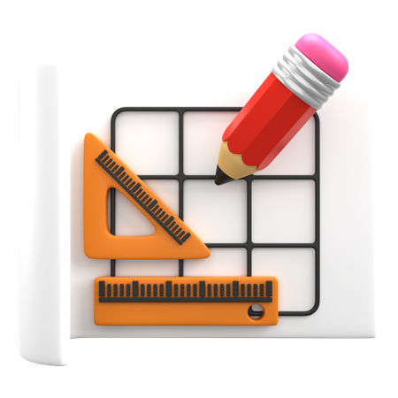 Drafting Tool  3D Icon