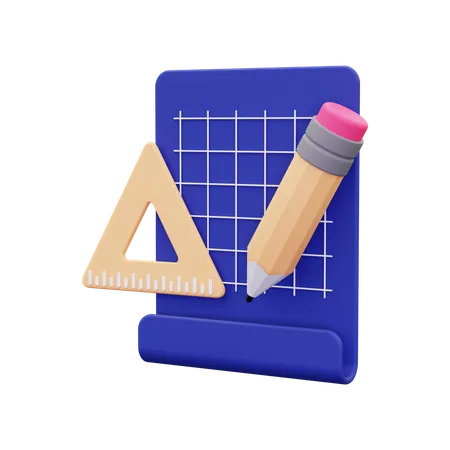 Drafting Tools  3D Icon