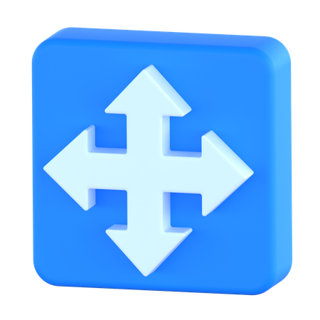 화살표 드래그  3D Icon