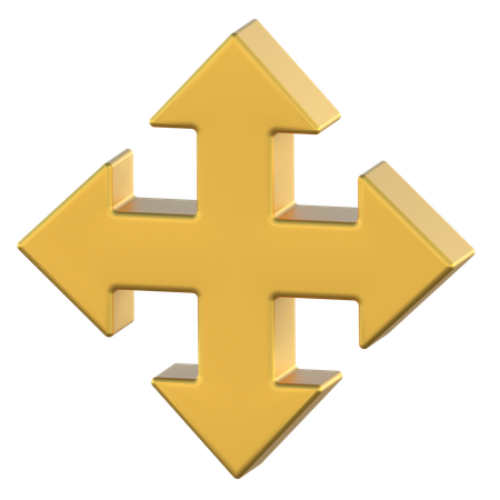Faire glisser la flèche  3D Icon