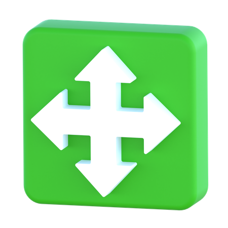 Drag Arrow  3D Icon
