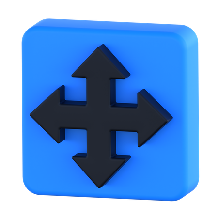 Drag Arrow  3D Icon