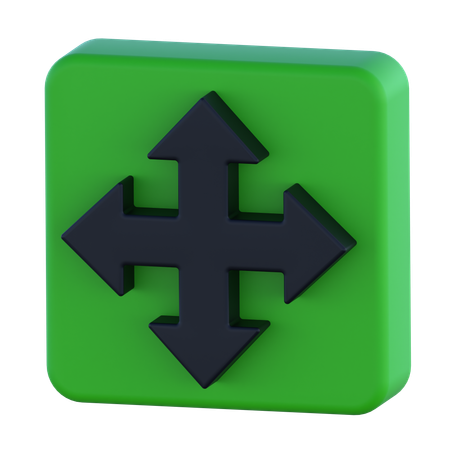 Drag Arrow  3D Icon