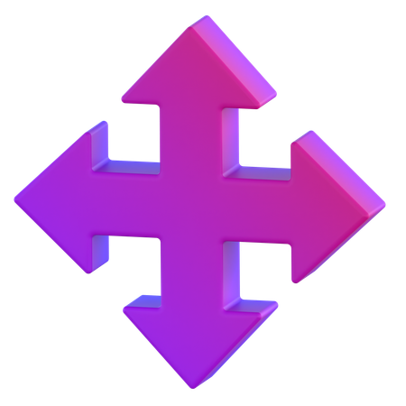 Drag Arrow  3D Icon