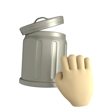 Drag To Trash  3D Icon